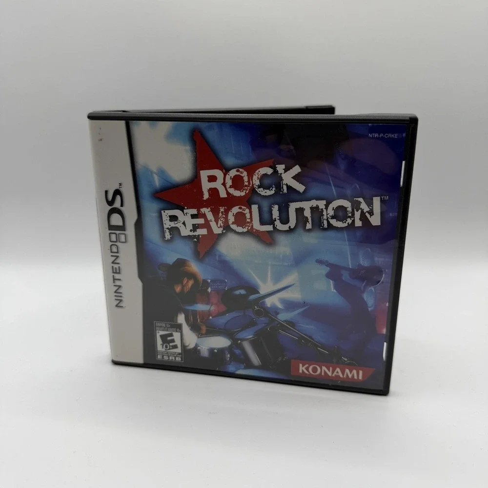 Rock Revolution Nintendo DS Game E10+ Konami NTSC-U/C Case‎ Manual CIB Music